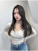 心斎橋/着物ヘア/大人ガーリー/ダークアッシュ/似合わせカット