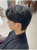 メンズ/センターパート/似合わせカット/ニュアンスパーマ