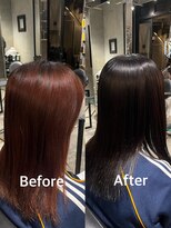 エノア 東京(ENORE)&nbsp;地毛風ストレート＋髪質改善カラー