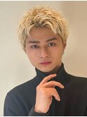 【arietta二瓶】金髪×スパイキーショート