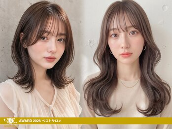 ジーナ 博多(Zina)の写真/[髪質改善]【カット+ケアカラー+超音波クイックTR￥7900】大人のモテ髪ミディアム・ボブヘアは”Zina”で★