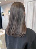 福山人気20代30代髪質改善ストレート美髪艶髪セミロング小顔