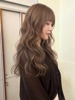 ローレンアオ(LOREN AO)&nbsp;ハッシュカット/グレージュ/デザインカラー/栄矢場町