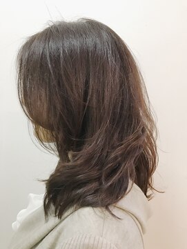パティオン(PATIONN) 前髪長めセミロング×デジタルパーマ【表参道 青山 原宿】