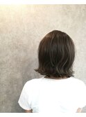 グレーアッシュボブ