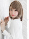 【ROMA】ダブルカラー/ハイトーングレージュ/美肌ナチュラルロブ