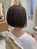 アドラーブル けやき通り店(adorable)&nbsp;髪質改善【シークレットハイライト】前下がりショートボブ