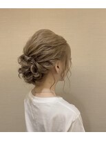 セットサロンフレア&nbsp;ヘアセット/ボブルフ/ショコラベージュ/カール/ベビーバング