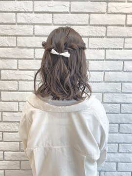 フルミー(fulme.) 可愛さ倍増♪♪ロープ編みハーフアップアレンジ!