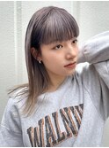 Aラインボブ/グラデハイライト/うる艶ラベンダー[東銀座/銀座]