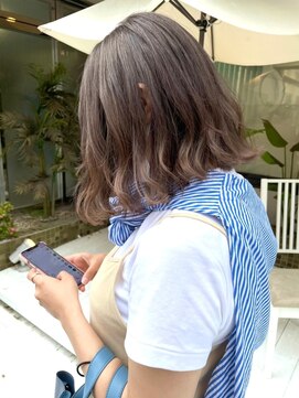 ヘアーメイクオズ(hair make O/S) 切りっぱなしボブ☆アッシュグラデーション