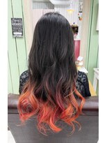 パワーオブヘアーセイカ(Power of Hair Seika) グラデーションカラー×オレンジ＆レッド