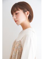 カライングドゥ(ing deux)&nbsp;大人可愛い20代30代40代黒髪前下がりショートボブ丸みショート◎