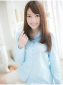 姫カット◎斜めバング小顔ベージュピンクc5上尾20代30代40代