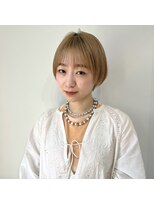 ジジ 代々木(Gigi)&nbsp;【Gigi】外ハネボブ セクションカラー ペールベージュ