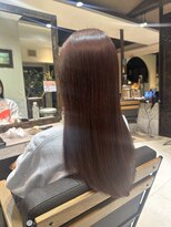 ヘアリゾート粋 ティガ 池袋店(tiga)&nbsp;韓国風　モテ髪ロングヘア ピンクベージュ 20代/30代/40代