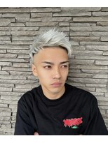 ハイバレーヘアーメゾン(HIGH VALLEY HAIRMAISON) ホワイトカラーアップバングジェットモヒカンツーブロック