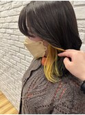 イヤリングカラーイエロー