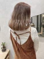 キビト(kibito)&nbsp;クリアブラウン ウェーブボブ