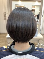 アルターリール(aL ter Rire)&nbsp;黒髪/グレーベージュ/レイヤーロング/前髪パーマ /中村郁未