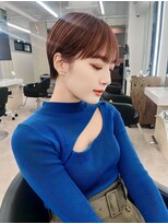 イチイ 巣鴨店(ichii)&nbsp;大人可愛い小顔ショートボブ白髪ぼかしハイライト20代30代40代