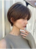 [Legit] ひし形ショートヘア☆小顔前髪 白髪隠し 耳掛けショート