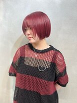 ヴァイス 渋谷店(VAICE)&nbsp;ワインレッド/ショートボブ/韓国ヘアー