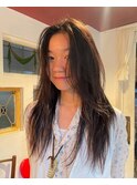 【チクロ】レイヤーカット　ロングヘア　シャギー　