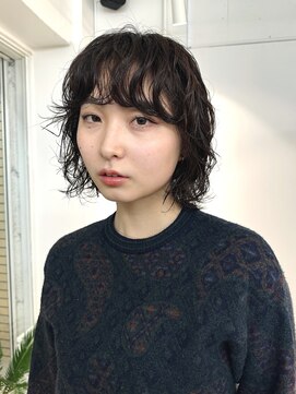 セーヌパス(CEINE PATH) レイヤーボブのニュアンスパーマ/ボブパーマ/前髪パーマ