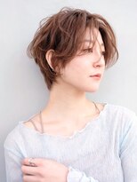 シオン(shion)&nbsp;マロンベージュフェザーショートメルティカラー_59699