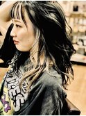 フェイスフレーミング・・前髪インナーカラー・イヤリングカラー
