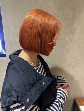 マジコ 原宿(Magico) ボブ/オレンジカラー/ブリーチ/ダブルカラー/原宿