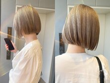 プツっと感がお洒落上級者◇【ハイトーン×ボブ】