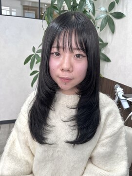 ベルヘアーデザイン 堺東(Belle hair Design) レイヤーカット/外国人風レイヤー/レイヤー/前上がりレイヤー