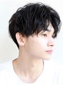 ルーズウエットショートセンターパート