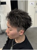 ツイストスパイラルパーマ/ツイストパーマ/オールバック