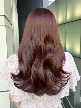 ティエラ 原宿 表参道(Tierra) 髪が綺麗に見える？ボルドーピンク
