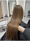 髪質改善Tr×ブリーチなしナチュラルベージュ！【福田れん】