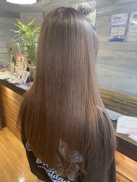 リフトバイマグ 松本駅前店(lift by mag) 大人可愛いピンクベージュダブルカラー透明感小顔