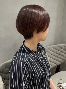 ジルバイジアン(JILL by GIEN) ショートボブ/ブラウンレッド/樋口美咲