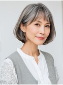 50代の明るさをつくる軽やかボブ