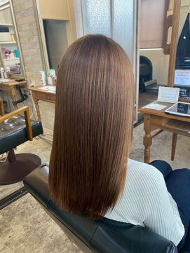 ボアップ 松山店(boappu) #ブラウンカラー#髪質改善