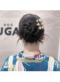結婚式ヘアセット/浴衣着付け&カチモリアレンジ
