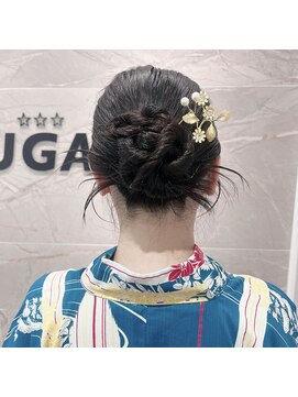 結婚式ヘアセット/浴衣着付け&カチモリアレンジ