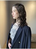 お呼ばれヘア　ふわふわハーフツイン　【戸田雅子】