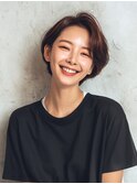 室蘭ショートヘア韓国風ショートボブ40代50代似合わせカット