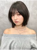 ブリーチなしカラー伸ばしかけヘア簡単スタイリング小顔ヘア
