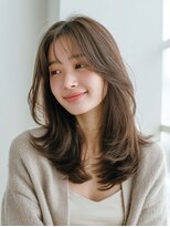 ラファンジュヘアークレオ 岐阜駅前(Rohange hair Creo)&nbsp;スモーキーブラウン/アッシュブラウン/韓国レイヤー/透明感
