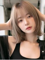ロッソ 大橋店(Rosso) まろやかベージュのふんわりボブ【大橋】