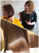 プロとしての高いヘア技術とカウンセリング